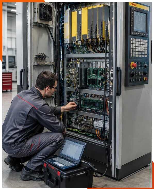 Ремонт систем ЧПУ FANUC промышленных станков в Сызрани