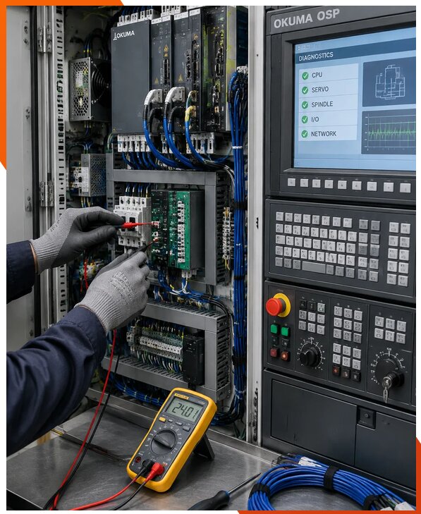 Ремонт систем ЧПУ Okuma OSP в Сызрани